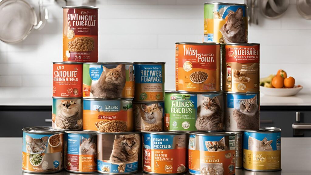 Large Cans of Wet Cat Food