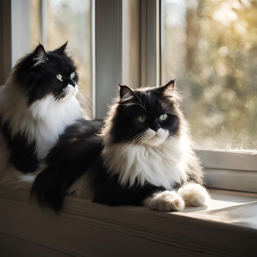 Black and White Persian Cats