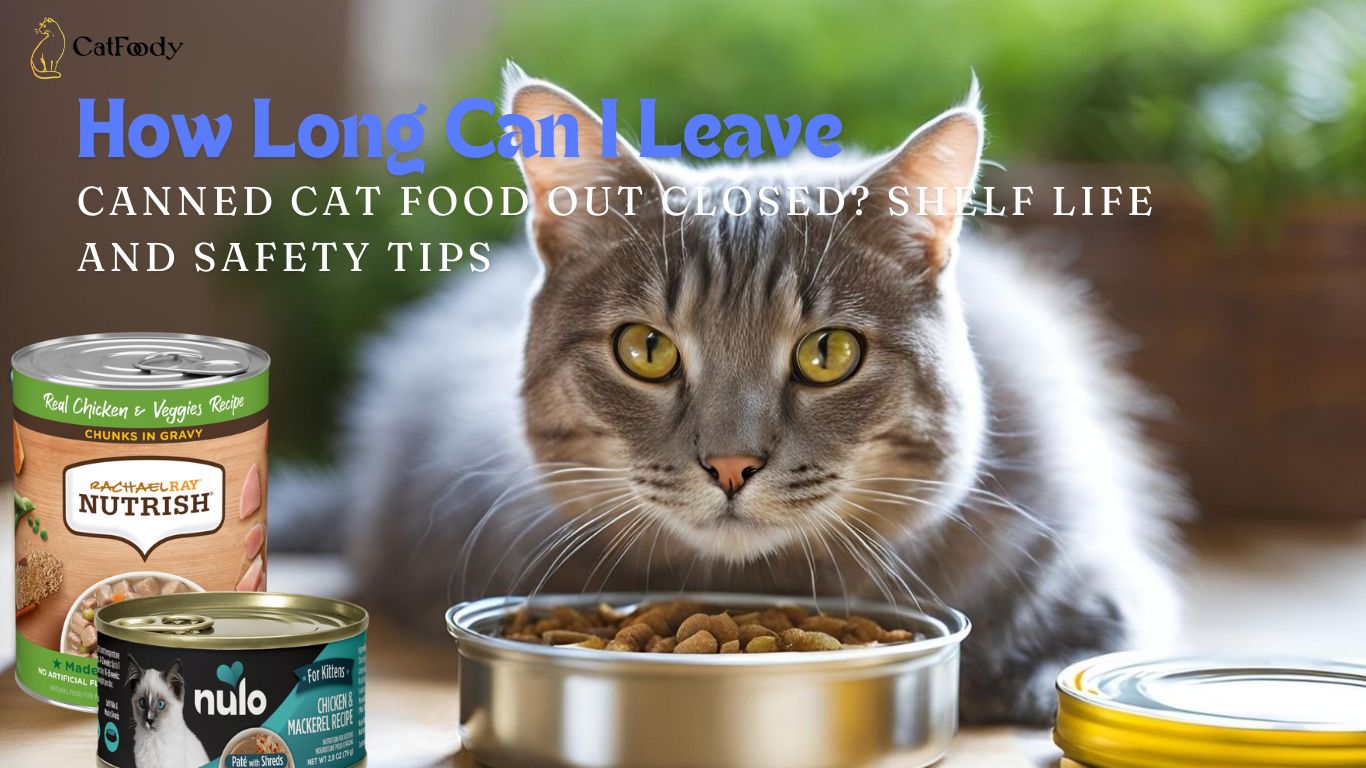 how long can i leave canned cat food out closed